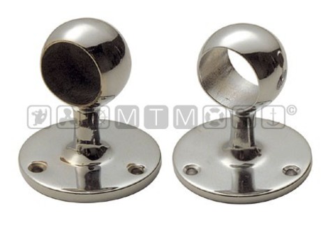 CHROMED BRASS CLASSIC HAND RAIL SUPPORTS