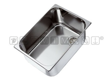 POLISHED STAINLESS STEEL RECTANGULAR SINK
