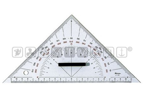 ME TRIANGLE PROTRACTORS WITH HANDLE